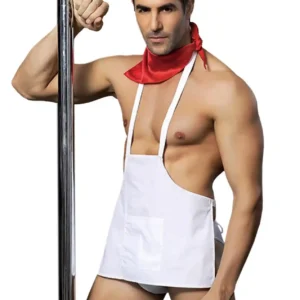 H COOK OUTFIT 4 PCS WHITE TU (Size: TU)