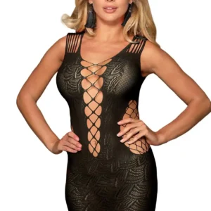 DRESS H3161 BLACK (Size: TU)