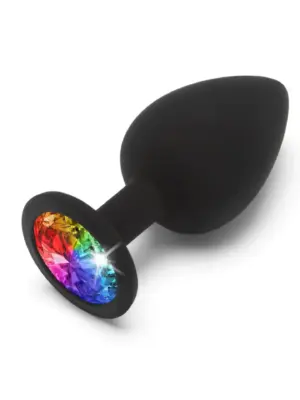 Rainbow Booty Jewel Large Black