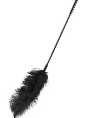 Double Feather Tickler Black