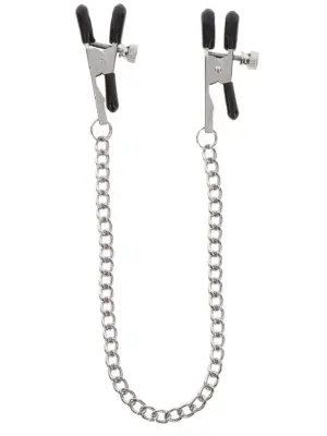 Adjustable Clamps with Chain Silver