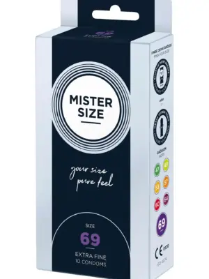 MISTER SIZE 69mm Condoms 10pcs Natural