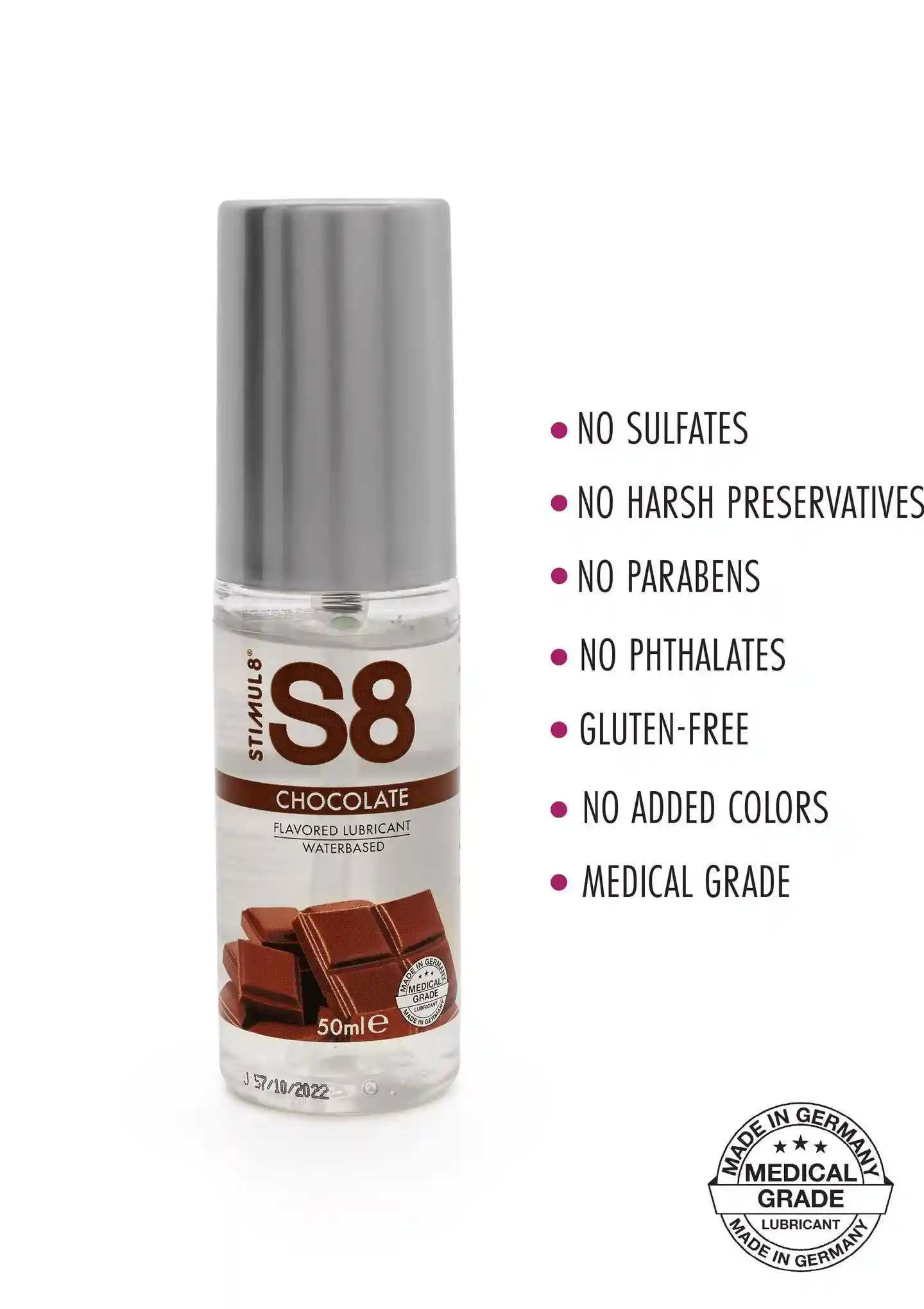 S8 WB Flavored Lube 50ml Chocolate - obrazek 2