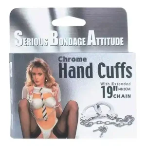 CHROME HANDCUFFS METAL HANDCUFFS W. KEY