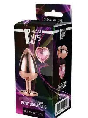 GLEAMING LOVE ROSE GOLD PLUG LARGE