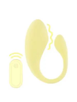 Vibrating G-Spot Vibe with Remote Control - Yellow