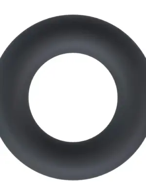 Liquid Silicone Cockring - L - Black