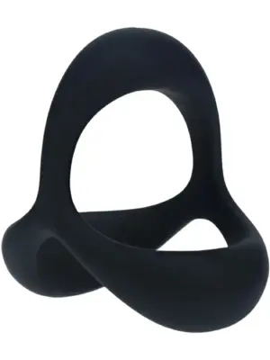 Tri O Ergo Silicone Cockring - Black