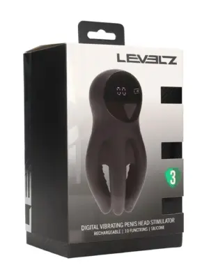 Stymulator Penisowy z Wibracjami i Czulimi Czuciami - Czarny