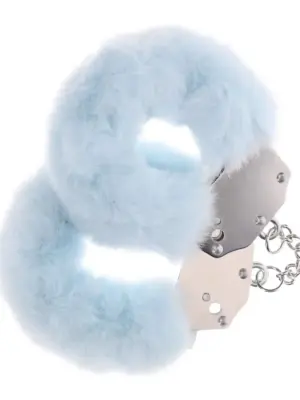 Heavy-duty Fluffy Handcuffs - Powder Blue