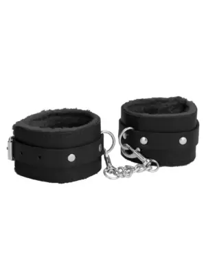 Plush Leather Handcuffs