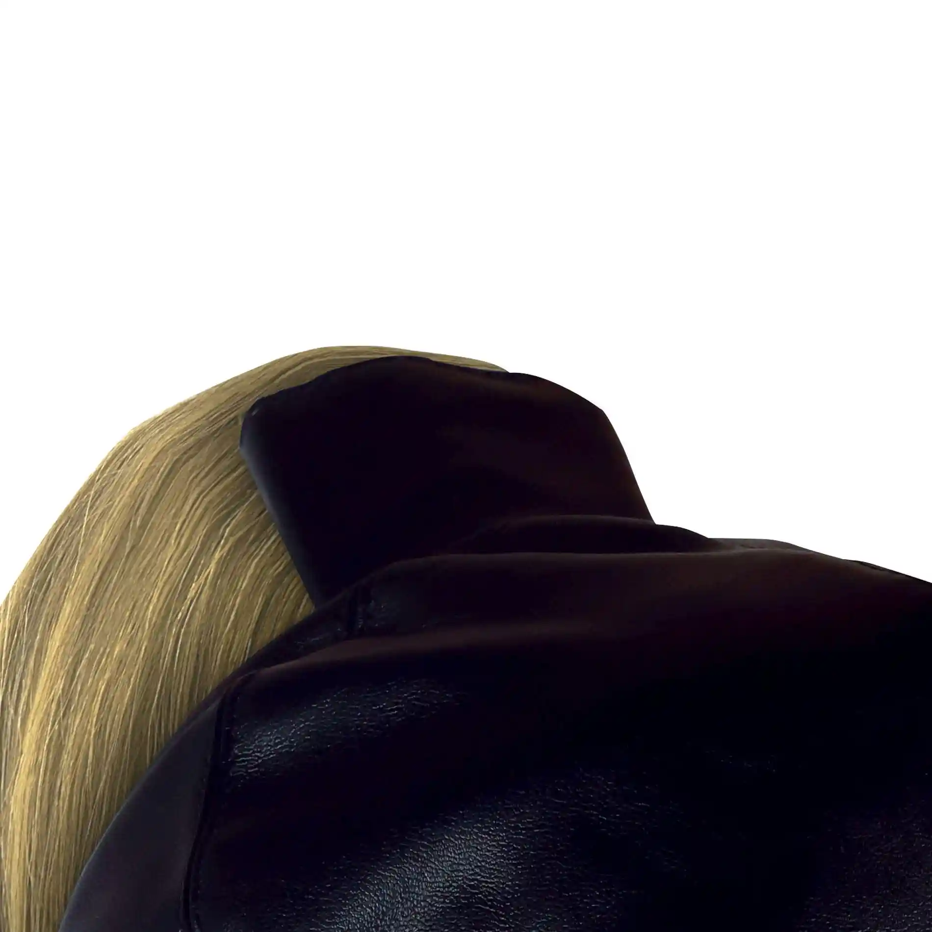 Mask with Blonde Ponytail - Black - obrazek 4