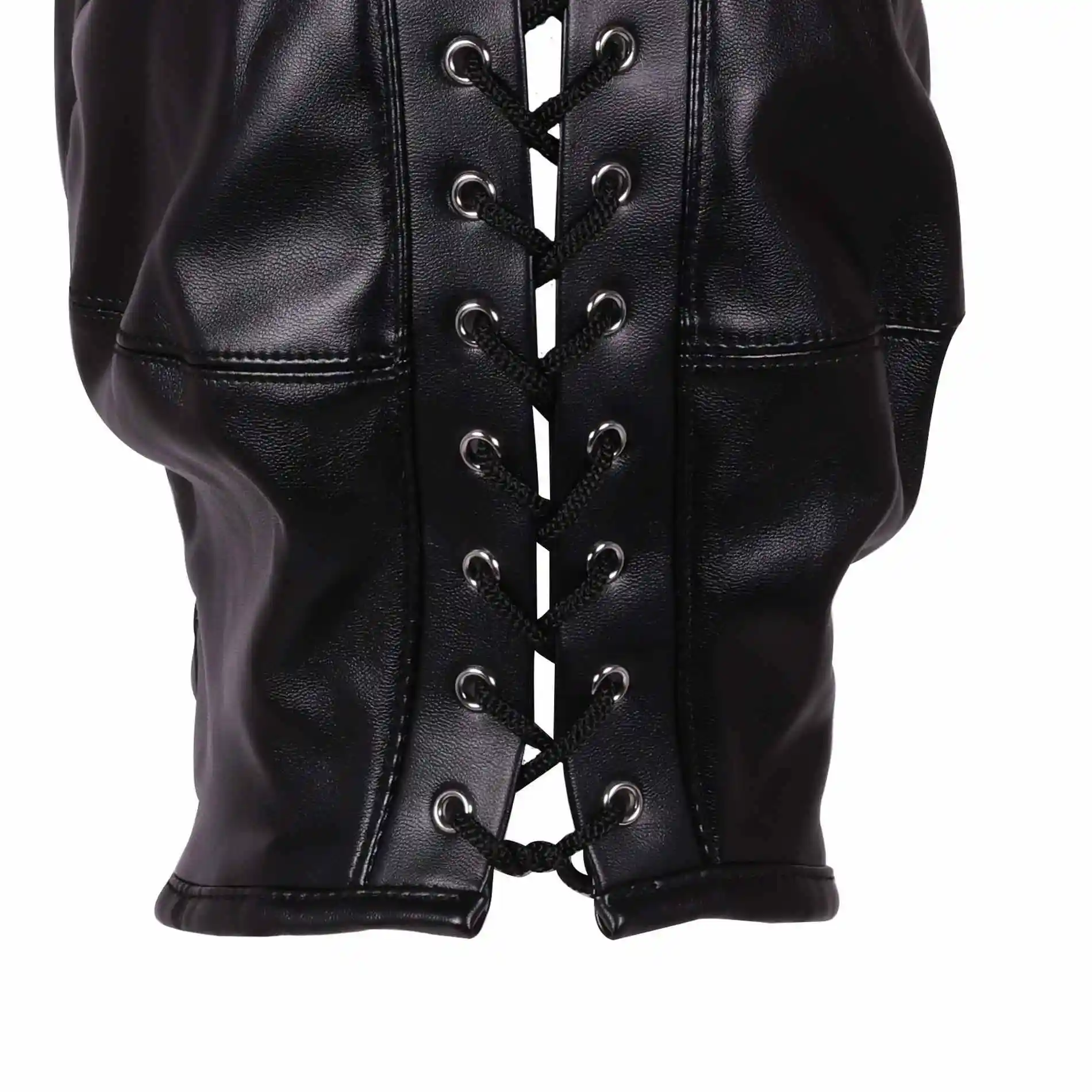 Mask with Blonde Ponytail - Black - obrazek 6