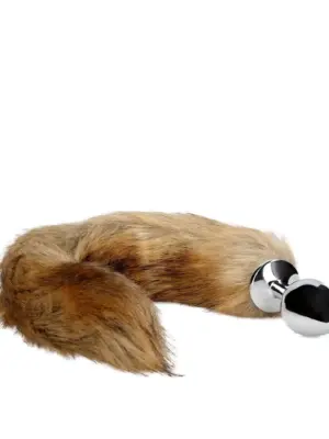 Fox Tail with Metal Butt Plug