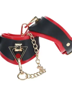 Milan Collection - Handcuffs - Black/Red
