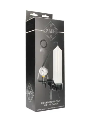 Elite Beginner Pump With PSI Gauge - Transparent