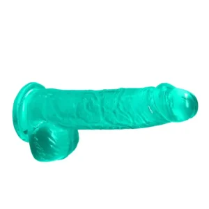 6"""" / 15 cm Realistic Dildo With Balls - Turquoise