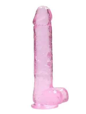 Realistyczny Dildo z Jądrami różowy 23 cm