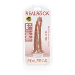 Slim Realistic Dildo with Suction Cup - 6""""/ 15,5 cm