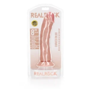 Curved Realistic Dildo with Suction Cup - 8""""/ 20,5 cm