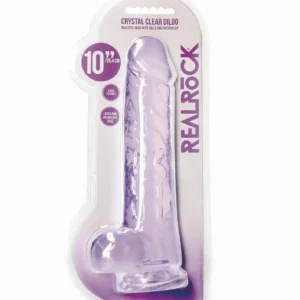 Realistic Dildo with Balls - 10""""/ 25,4 cm