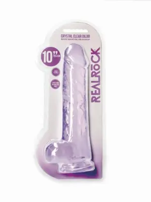 Realistic Dildo with Balls - 10""""/ 25,4 cm