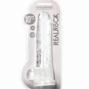 Realistic Dildo with Balls - 10""""/ 25,4 cm