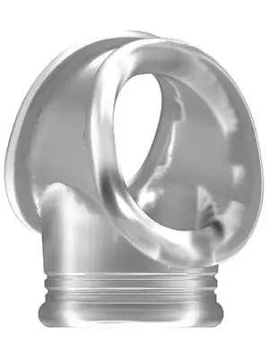 No.48 - Cockring with Ball Strap - Translucent