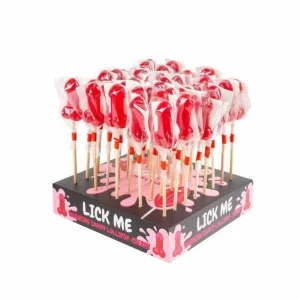 CHERRY CANDY PENIS LOLLIPOP WITH SPICY WARMING EFFECT