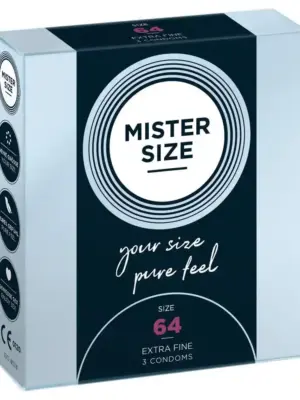 Mister Size 64mm pack of 3