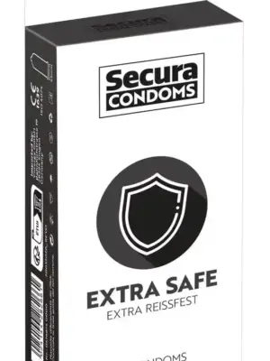 Prezerwatywy Secura Extra Safe 12szt. Box 180mm x 52mm