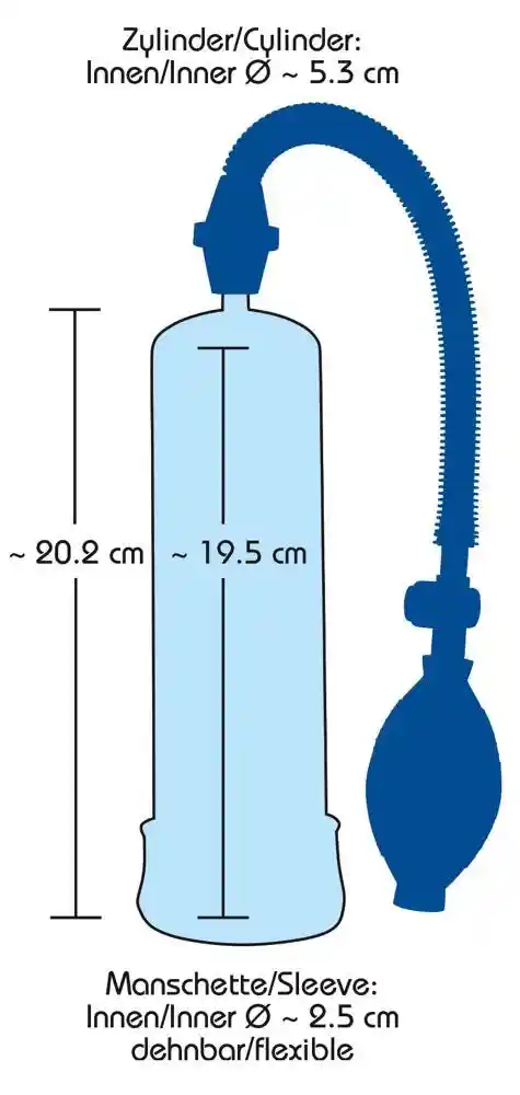 Bang Bang Blue Penis Pump blue - obrazek 4