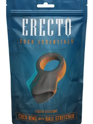 Pierścień Erekcyjny z Elementem Rozciągającym Jądra Erecto Cock Ring w B