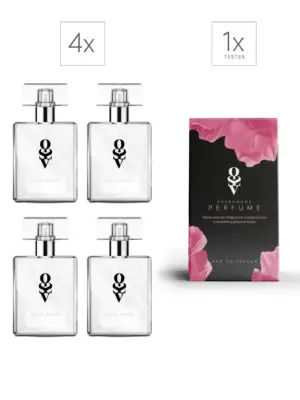 Zestaw Tester + 4 Perfumy Floral-woody 30 ml