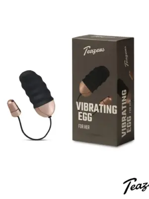 Teazers Ribbed Vibrating Egg With Remote Control