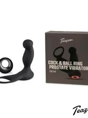Teazers Cock & Ball Ring Prostate Vibrator with Remote Control