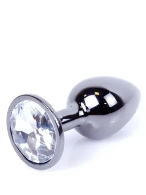 MyLove Toys - Jewellery Dark Silver PLUG- Clear