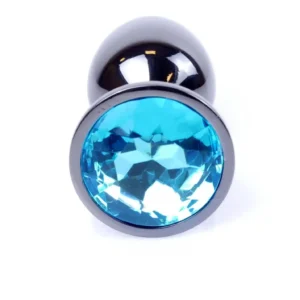 Plug-Jewellery Dark Silver PLUG- Light Blue