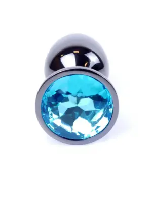 Plug-Jewellery Dark Silver PLUG- Light Blue