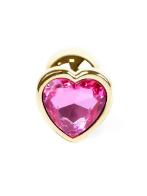 MyLove Toys - Jewellery Gold  Heart PLUG- Pink