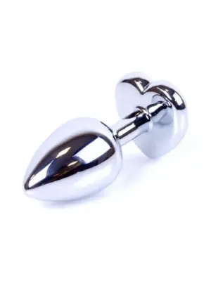 Plug-Jewellery Silver  Heart PLUG- Pink