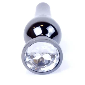 MyLove Toys - Jewellery Dark Silver BUTT PLUG- Clear
