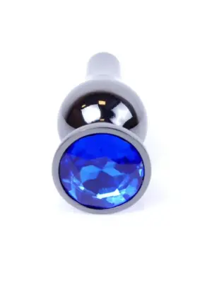 MyLove Toys - Jewellery Dark Silver BUTT PLUG- Dark Blue
