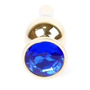 MyLove Toys - Jewellery Gold BUTT PLUG- Dark Blue