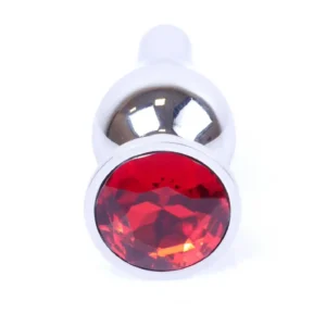 MyLove Toys - Jewellery Silver BUTT PLUG- Red