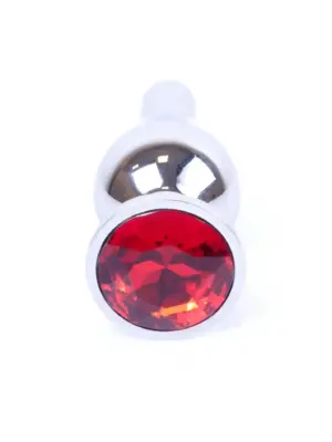 MyLove Toys - Jewellery Silver BUTT PLUG- Red