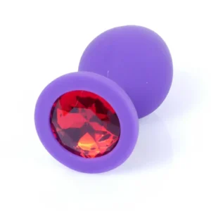 MyLove Toys - Jewellery Purple Silicone PLUG Medium