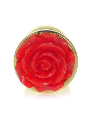 MyLove Toys - Jewellery Gold PLUG ROSE- Red