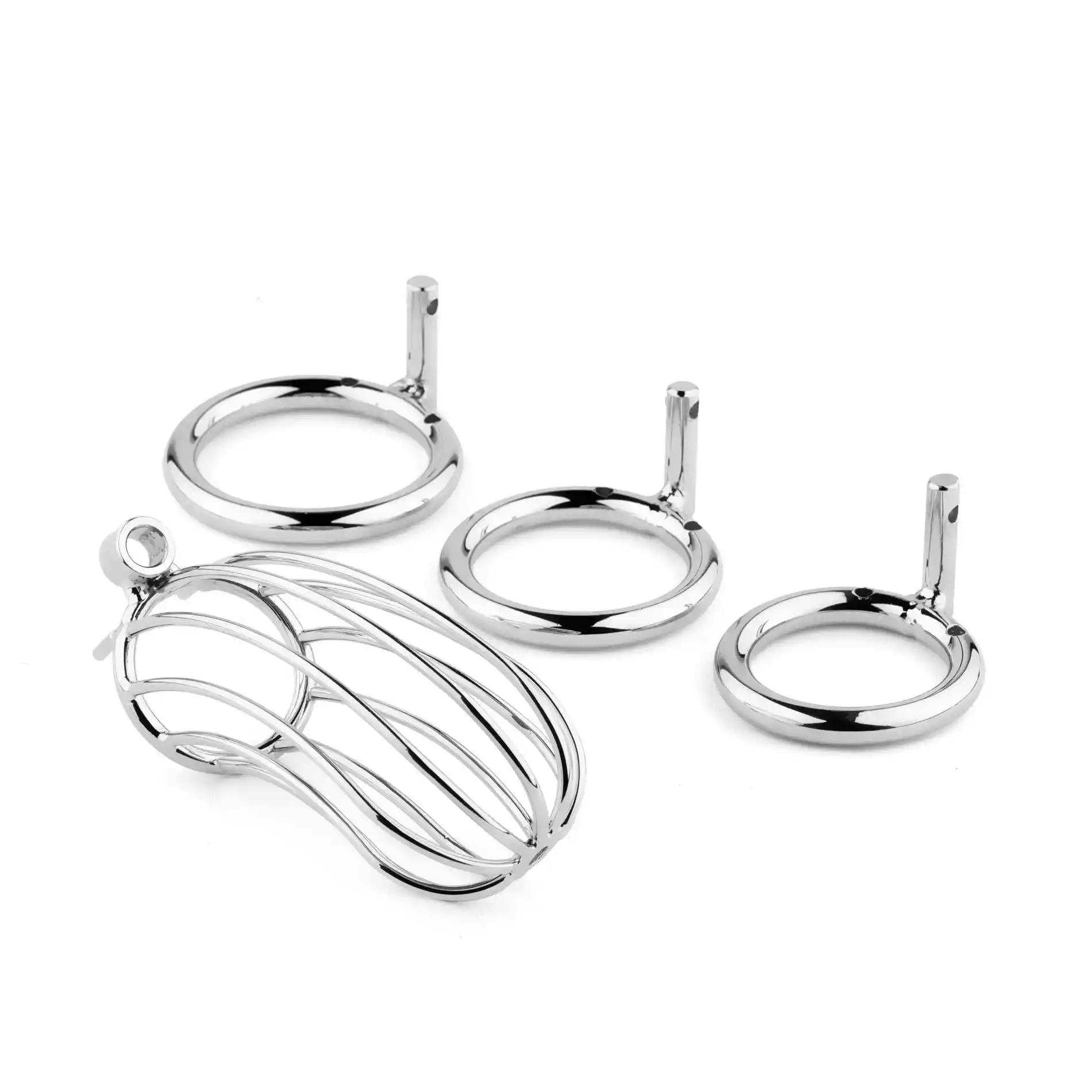Metal Penis Cock Cage - Regular - obrazek 5