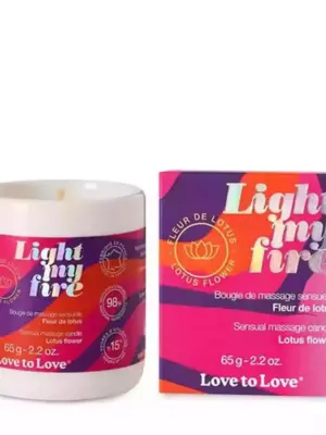 LIGHT MY FIRE - MASSAGE CANDLE - LOTUS FLOWER 65G / 2.2OZ.